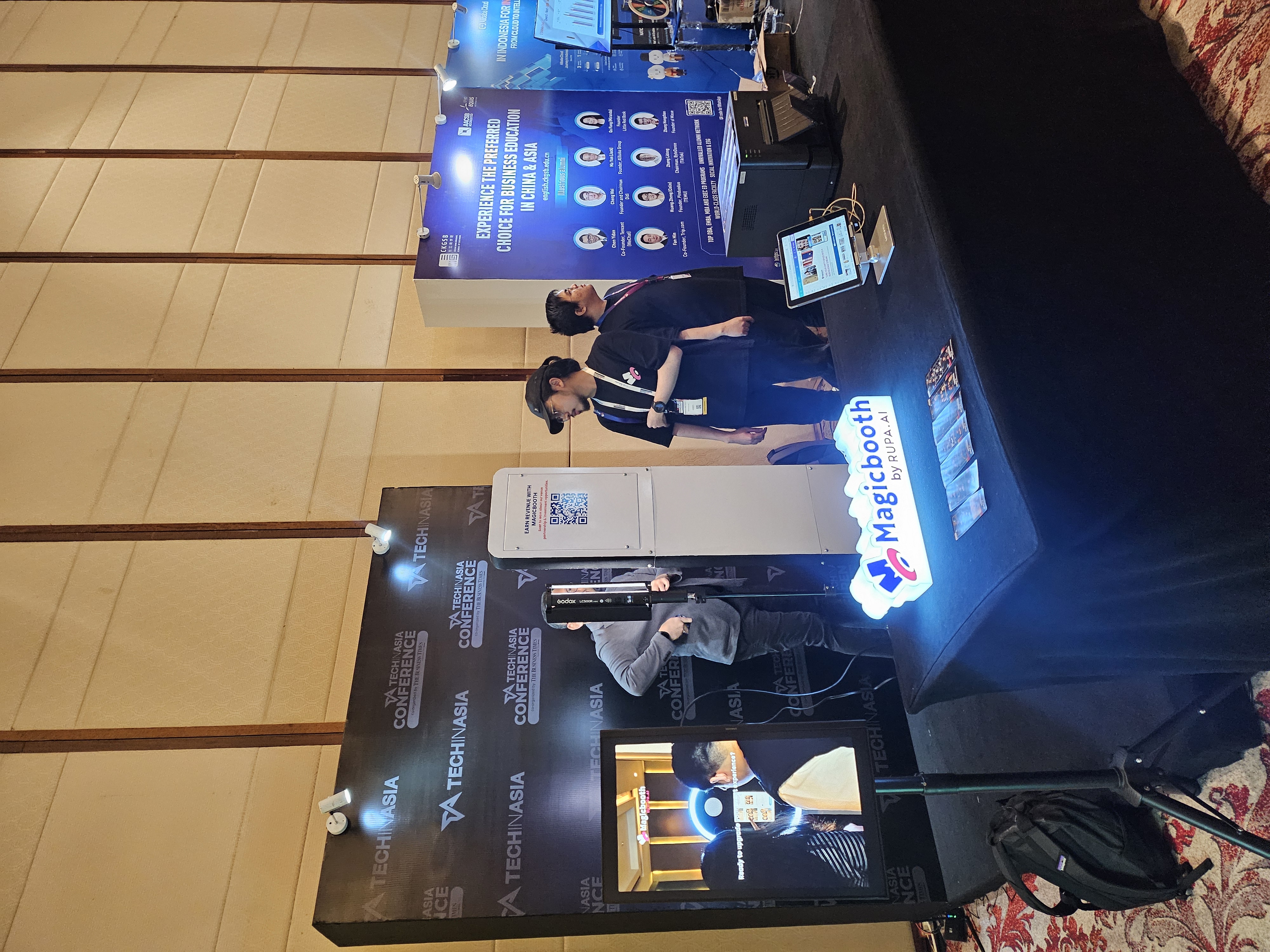 Contoh setup photobooth untuk checklist lokasi, listrik, dan akses.