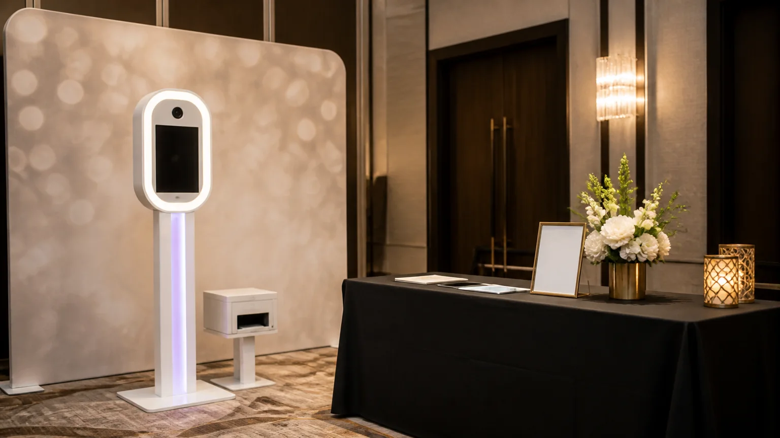 Contoh visual photobooth untuk gathering perusahaan dan employee engagement.