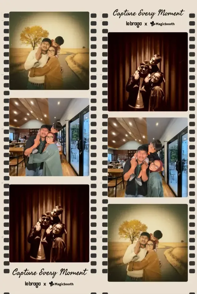 Contoh variasi strip foto Magicbooth.