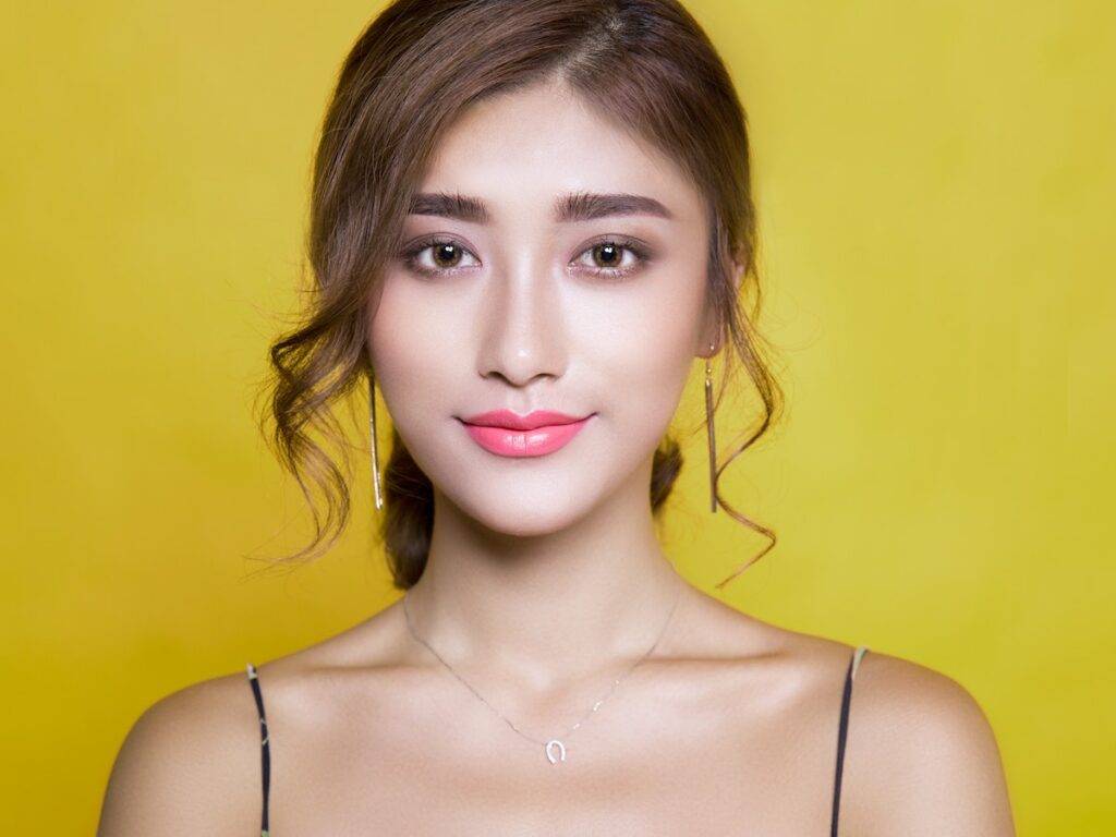 foto profil dengan proporsi wajah yang tepat