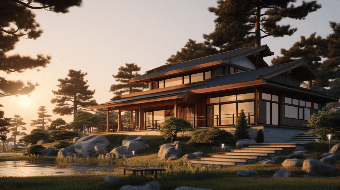 rumah 2 lantai ala Jepang
