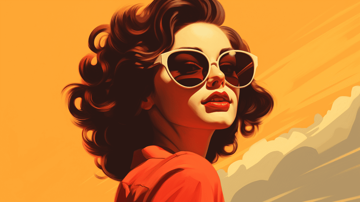 Contoh foto profil WA dengan konsep retro