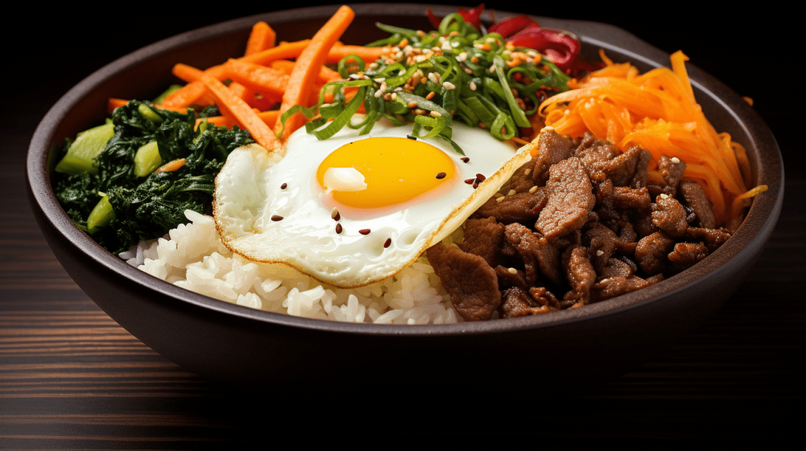 Bibimbap, makanan khas Korea dengan berbagai sayuran