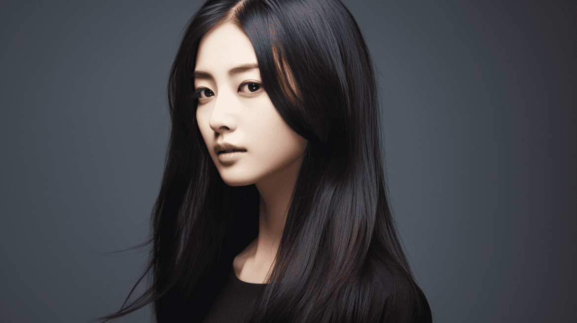 Foto gaya rambut panjang lurus ala Korea