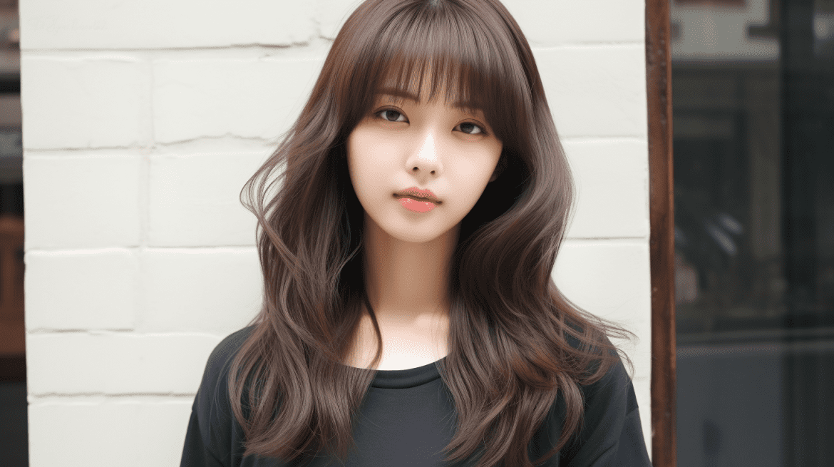 Foto gaya rambut layered ala Korea