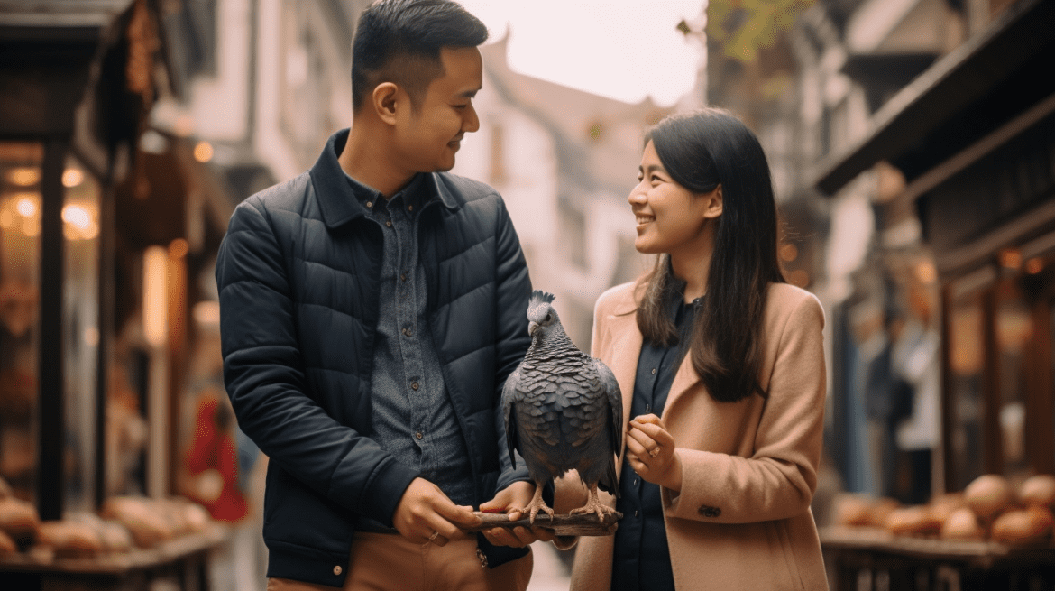 Foto prewedding dengan tema traveling
