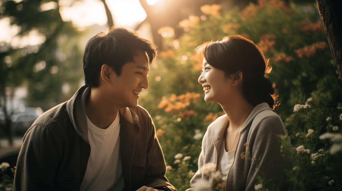 Foto prewedding dengan tema kasual
