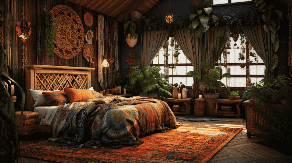 Kamar Bergaya Bohemian