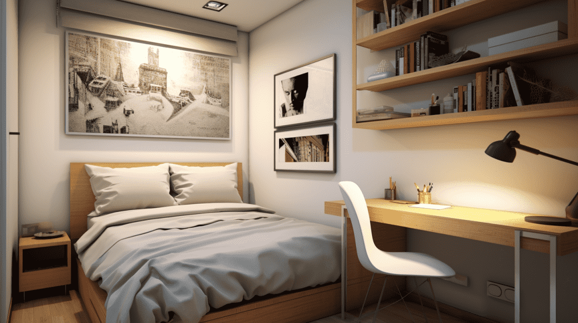 Kamar Tidur Simple Namun Elegan