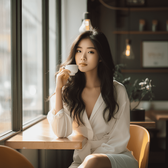 Foto profil di kafe minimalis