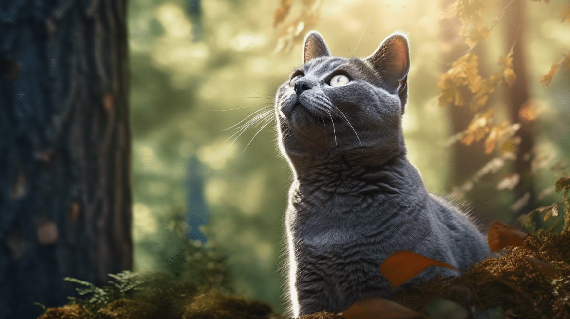Kucing Russian Blue