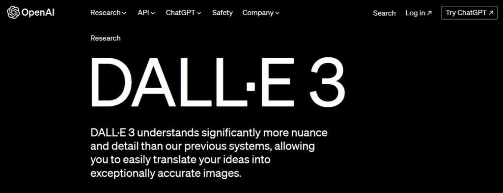 AI image generator Dall-E 3