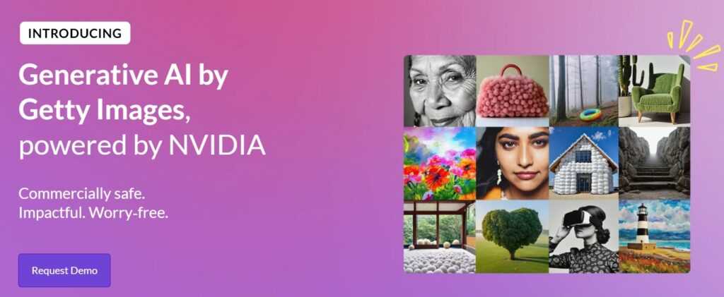 Screenshot Generative AI dari Getty Images