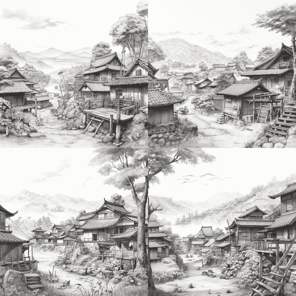 Contoh hasil gambar dengan fitur vary strong